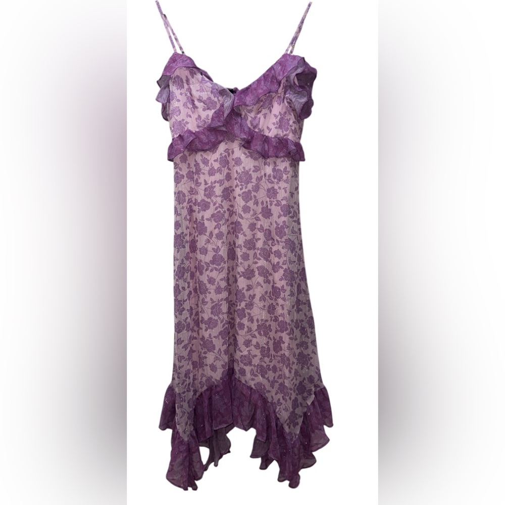 BCBGeneration Lavender Floral Kids Dress